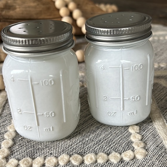 MASON JAR salt & pepper shakers - NEW in box - Picture 3 of 6